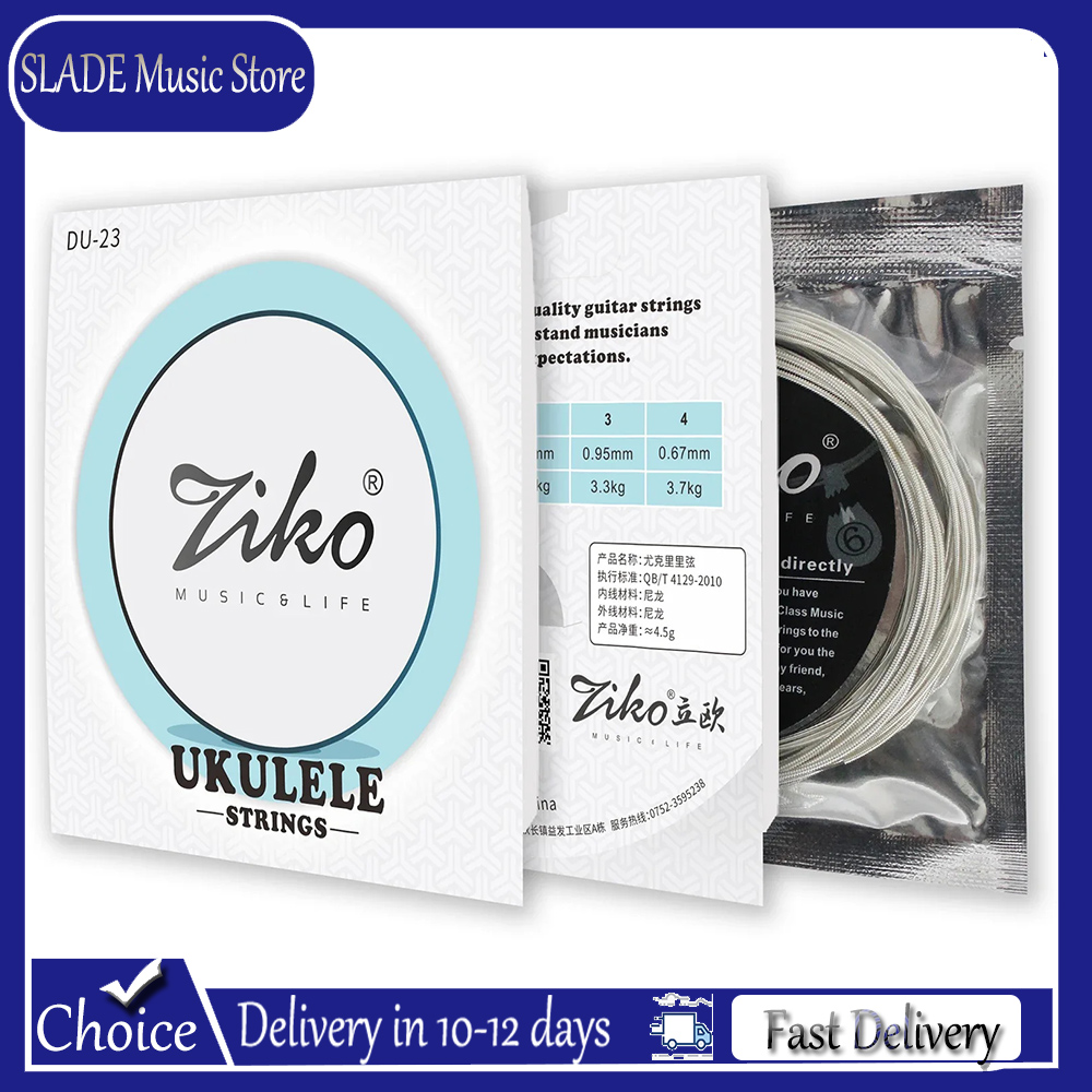 Musical Instrument Sounds - ZIKO Ukulele Strings Soprano Concet Tenor