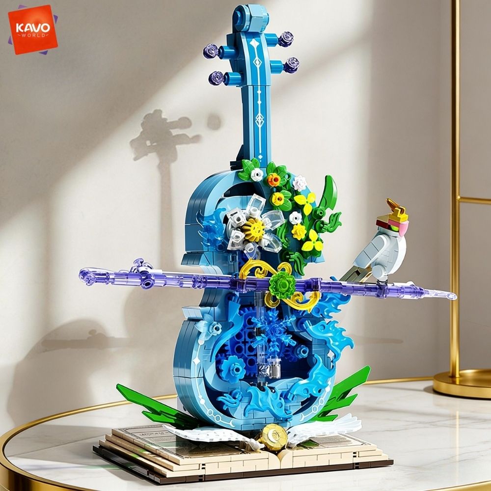 Musical Instrument Diy For Kids - Creative Violin Music Building Blocks Set