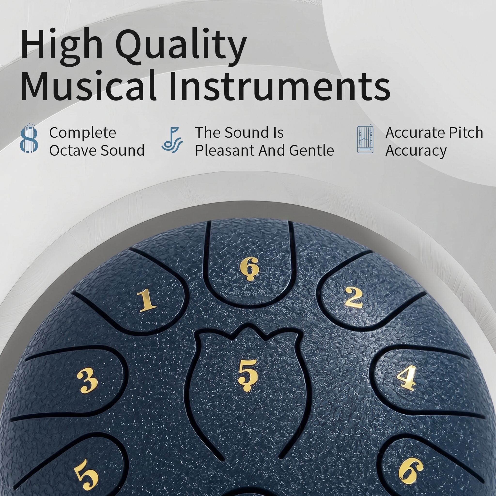 Tongue Drum Steel - Steel Tongue Drum 6 Inche 11