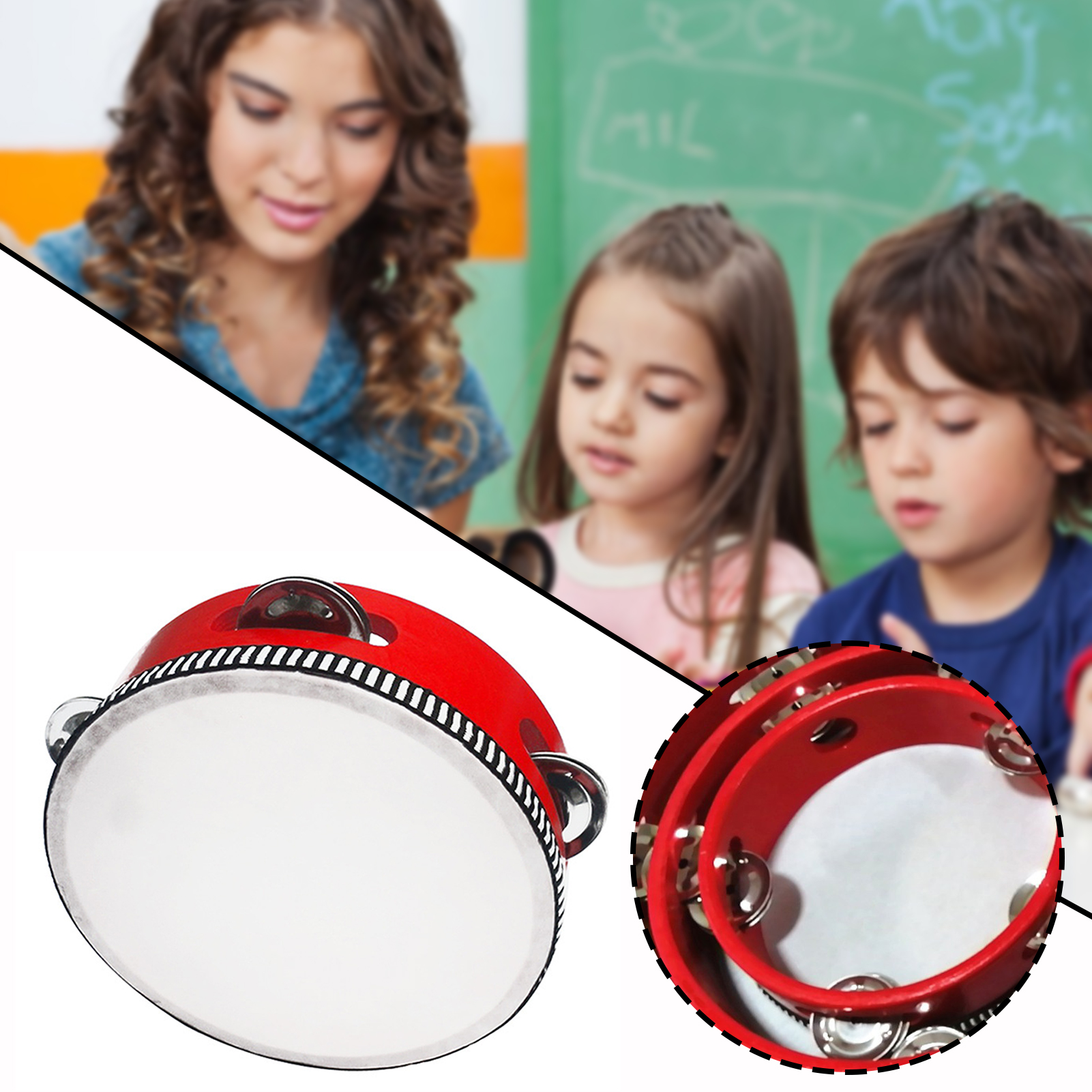 Tambourines For Children Porta - đánh giá và giá Musical Instrument Lute