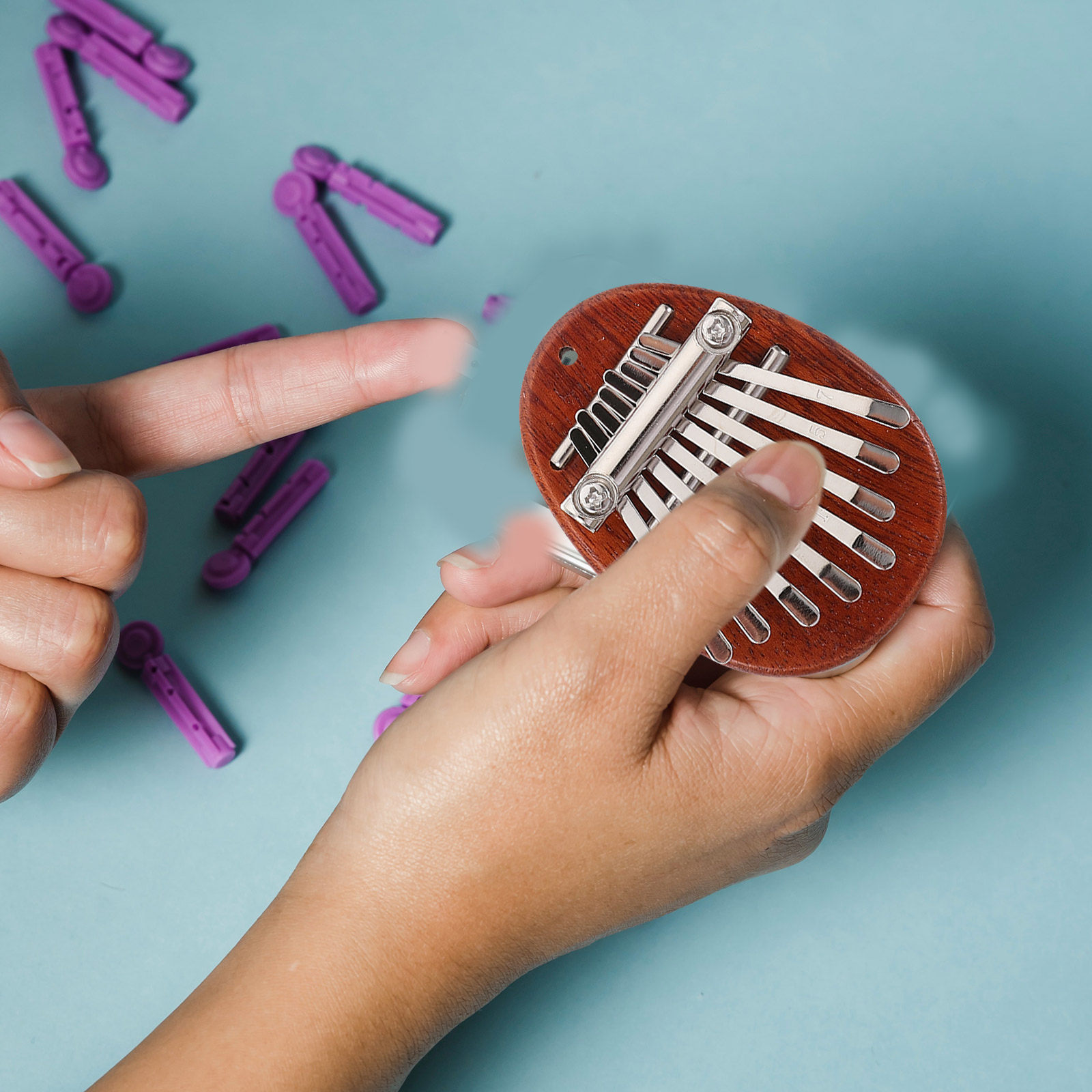 1Set Kalimba Thumb Piano Mini  - đánh giá và giá A Musical Instrument With Keys