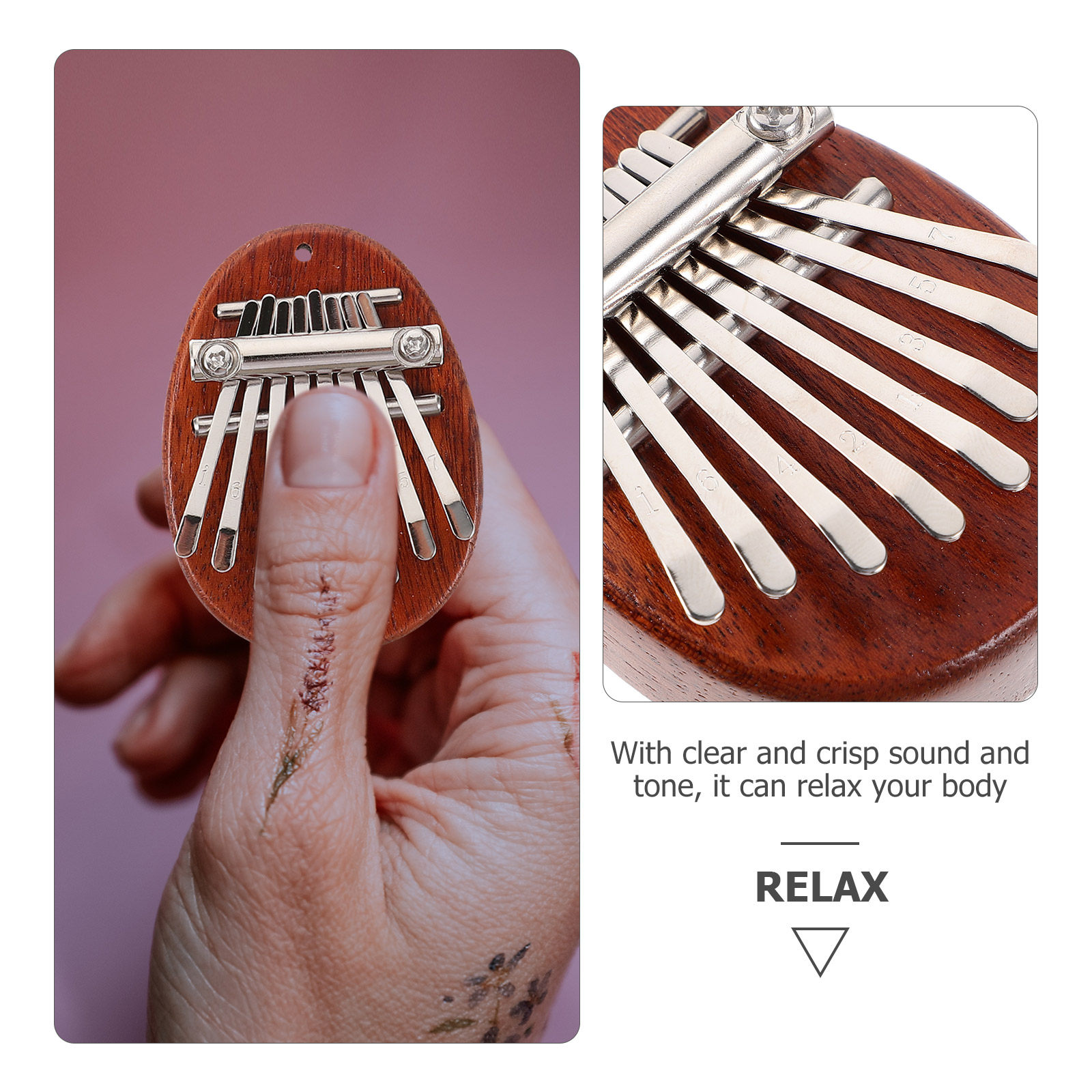 1Set Kalimba Thumb Piano Mini  - đánh giá và giá A Musical Instrument With Keys
