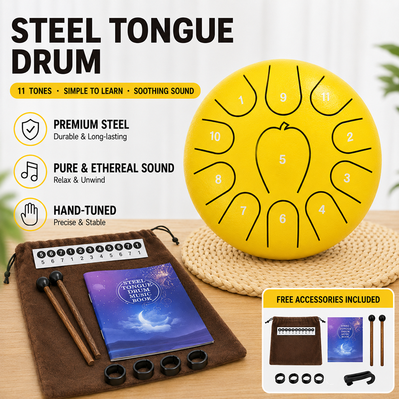 6 Inch Steel Tongue Drum Water - đánh giá và giá Tongue Drum Steel
