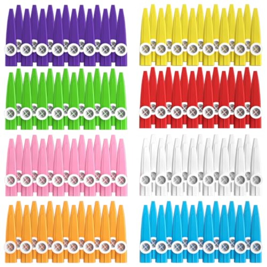 120 pcs 8 Colors Plastic Kazoo - đánh giá và giá Musical Instrument Kazoo