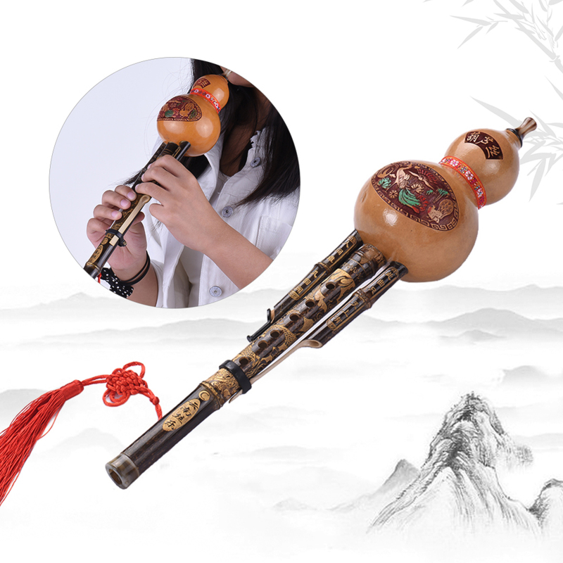 Chinese Handmade Black Bamboo  - đánh giá và giá Musical Instrument Lute