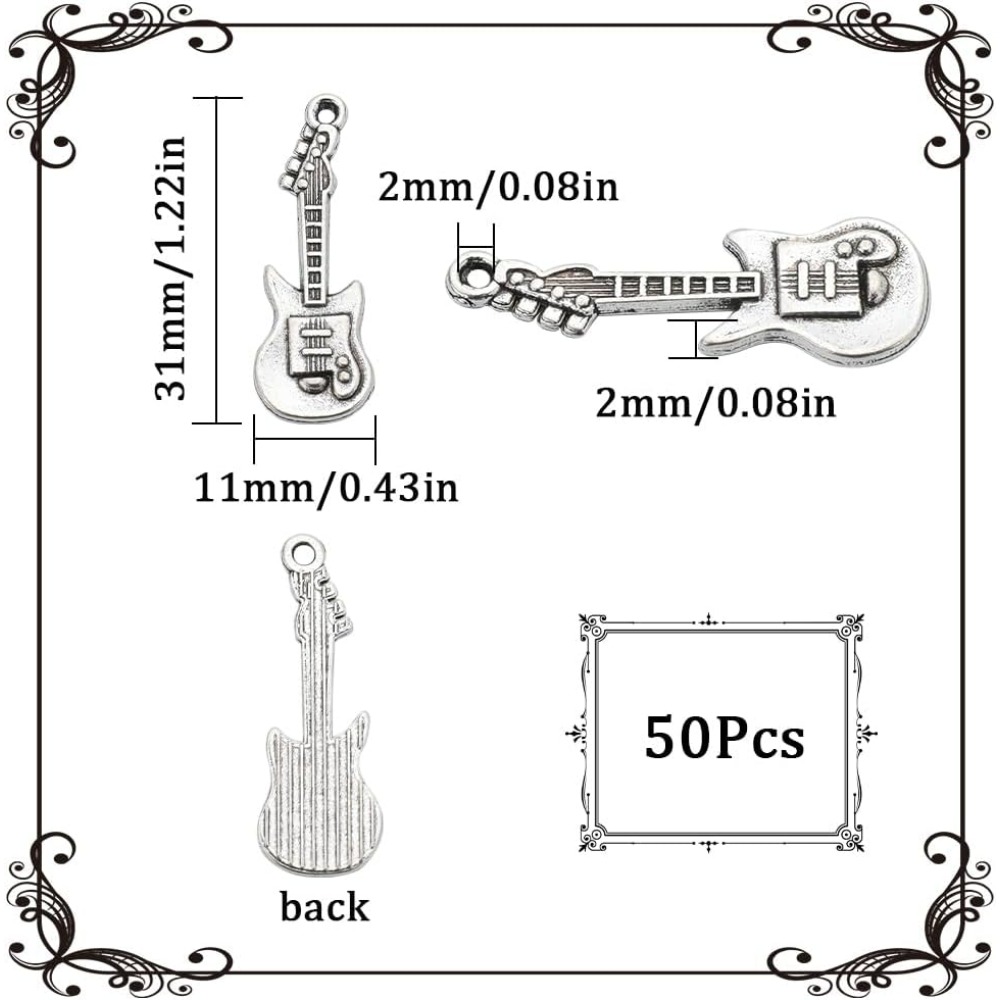 1 Box 50Pcs Vintage Guitar Cha - đánh giá và giá Musical Instrument Sounds