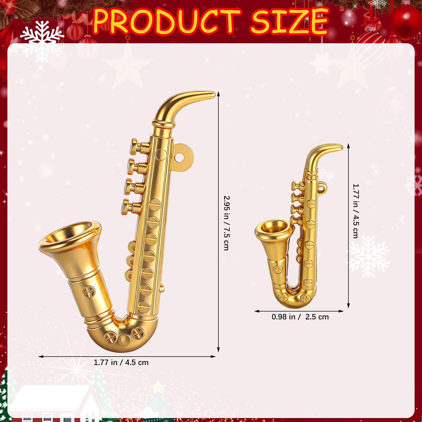 20Pcs Mini Plastic Saxophone D - đánh giá và giá Musical Instrument Xmas Ornaments