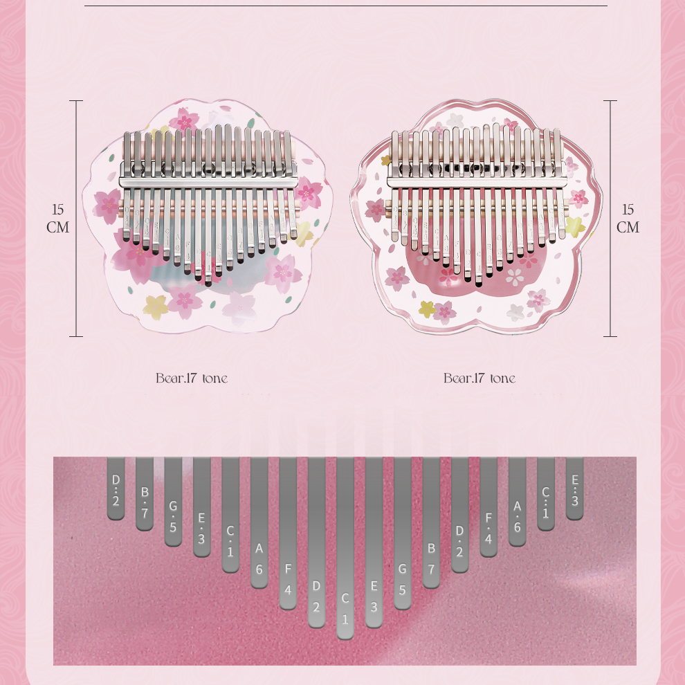 Hluru Kalimba 21 Keys with Cas - đánh giá và giá Musical Instrument Sounds