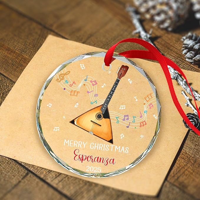 Balalaika Glass Ornament Chris - đánh giá và giá Musical Instrument Xmas Ornaments