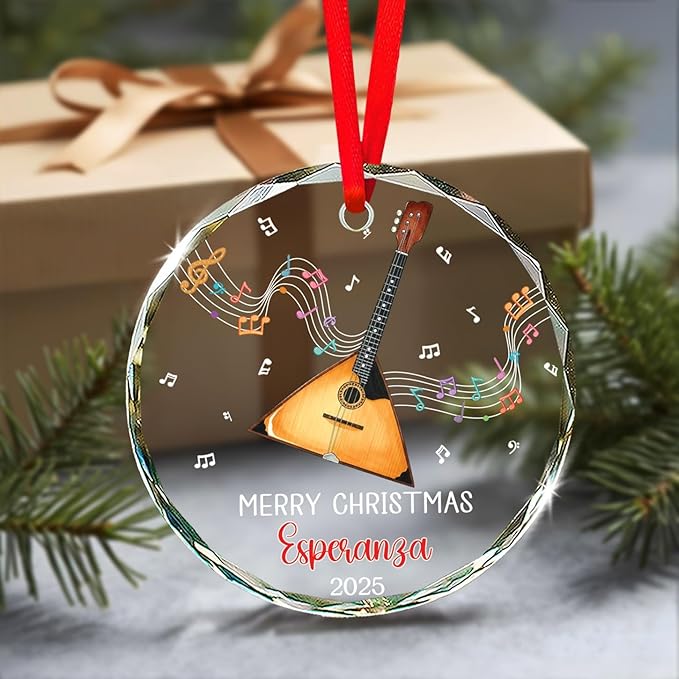 Balalaika Glass Ornament Chris - đánh giá và giá Musical Instrument Xmas Ornaments