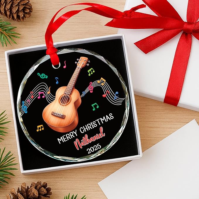 Ukulele Musical Instrument Gla - đánh giá và giá Musical Instrument Xmas Ornaments