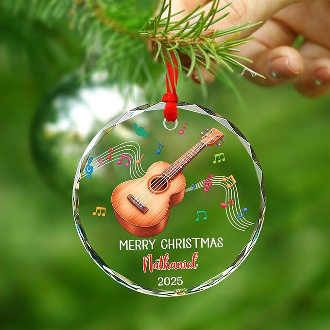 Ukulele Musical Instrument Gla - đánh giá và giá Musical Instrument Xmas Ornaments