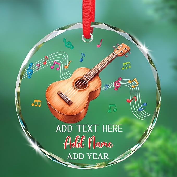 Ukulele Musical Instrument Gla - đánh giá và giá Musical Instrument Xmas Ornaments