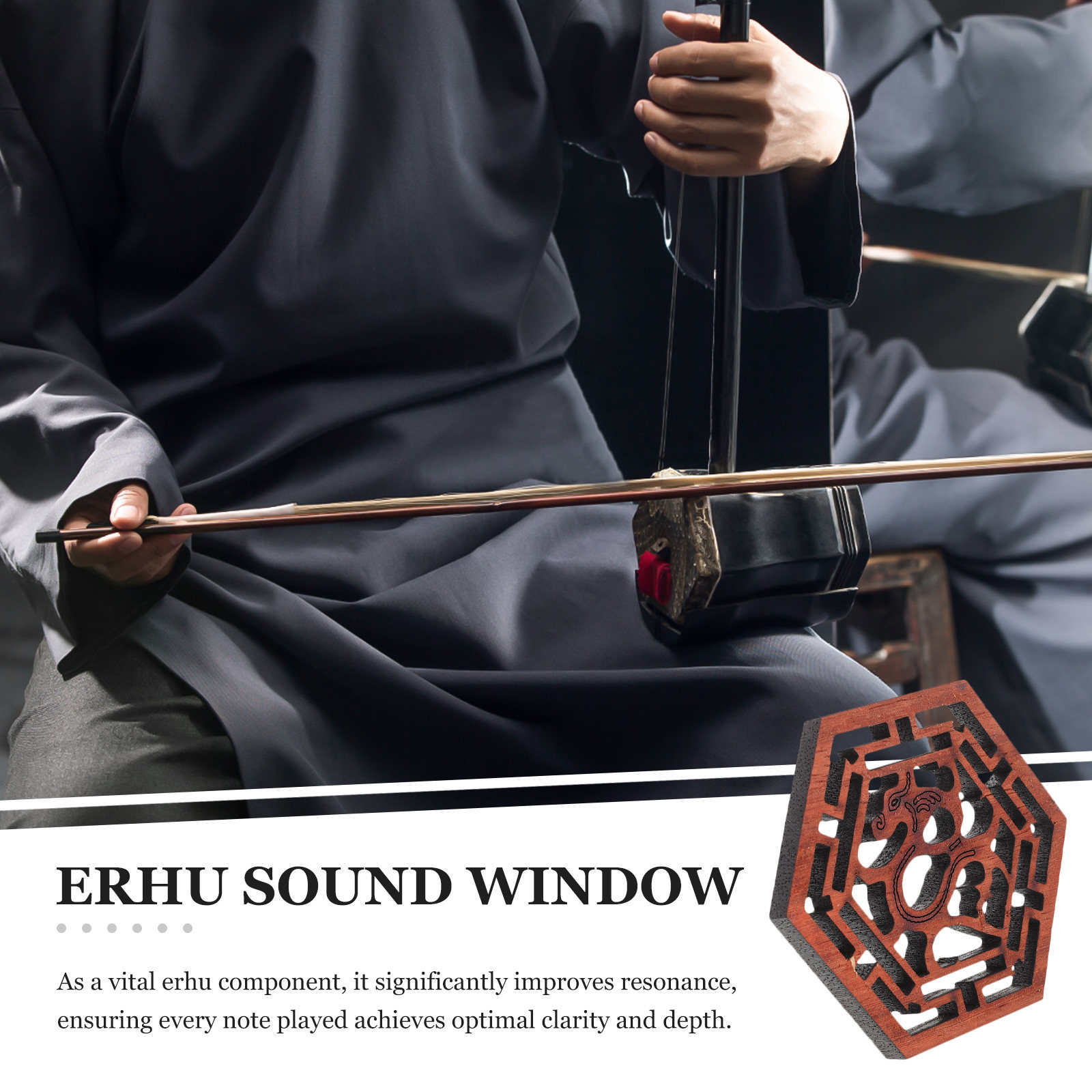 Rosewood Hexagonal Erhu Sound  - đánh giá và giá Erhu Violin Chinese