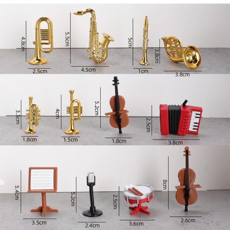 1 Set Home Decor Toy 1:12 Doll - đánh giá và giá Musical Instrument Saxophone