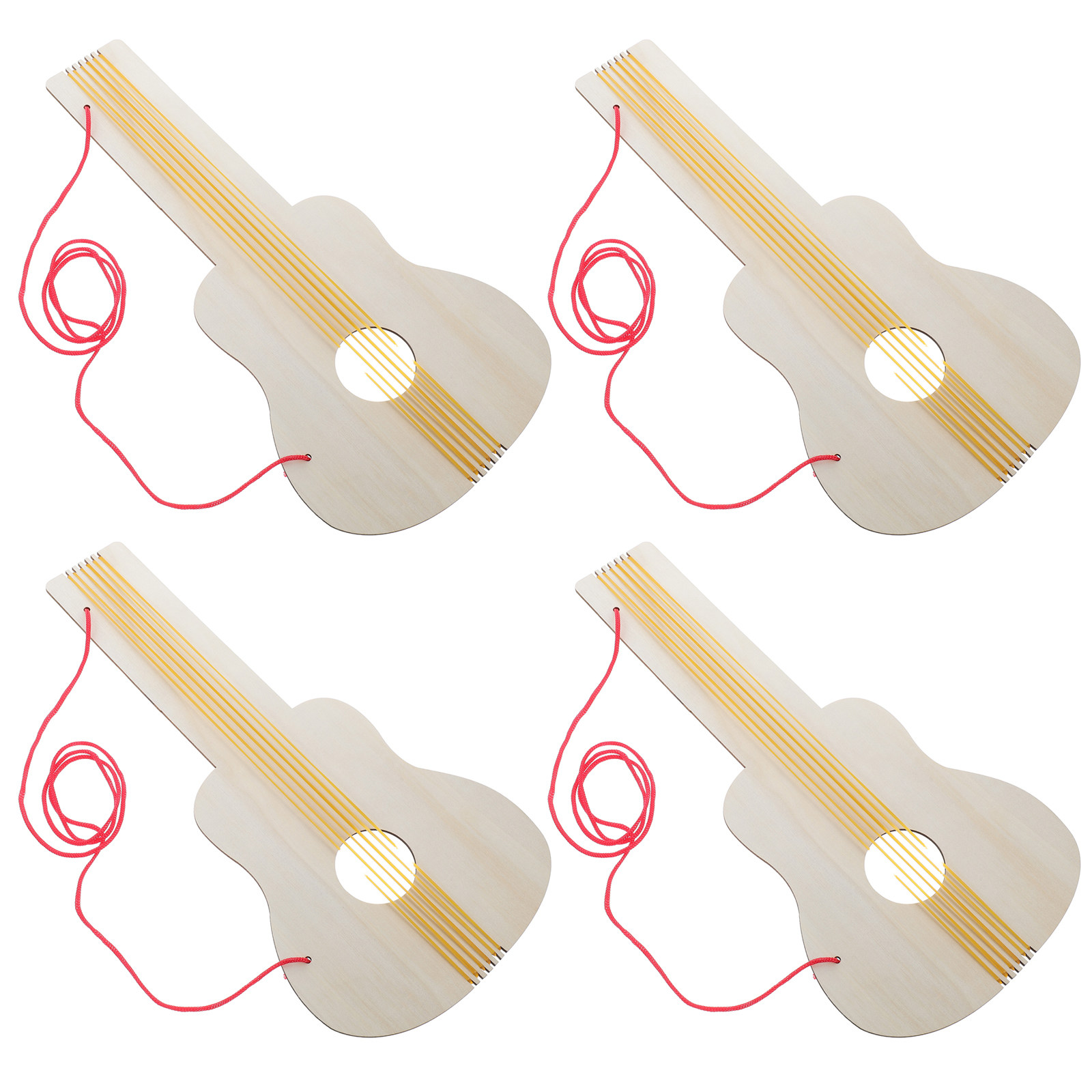 4Pcs Kindergarten Wooden Guita - đánh giá và giá Musical Instrument Diy For Kids