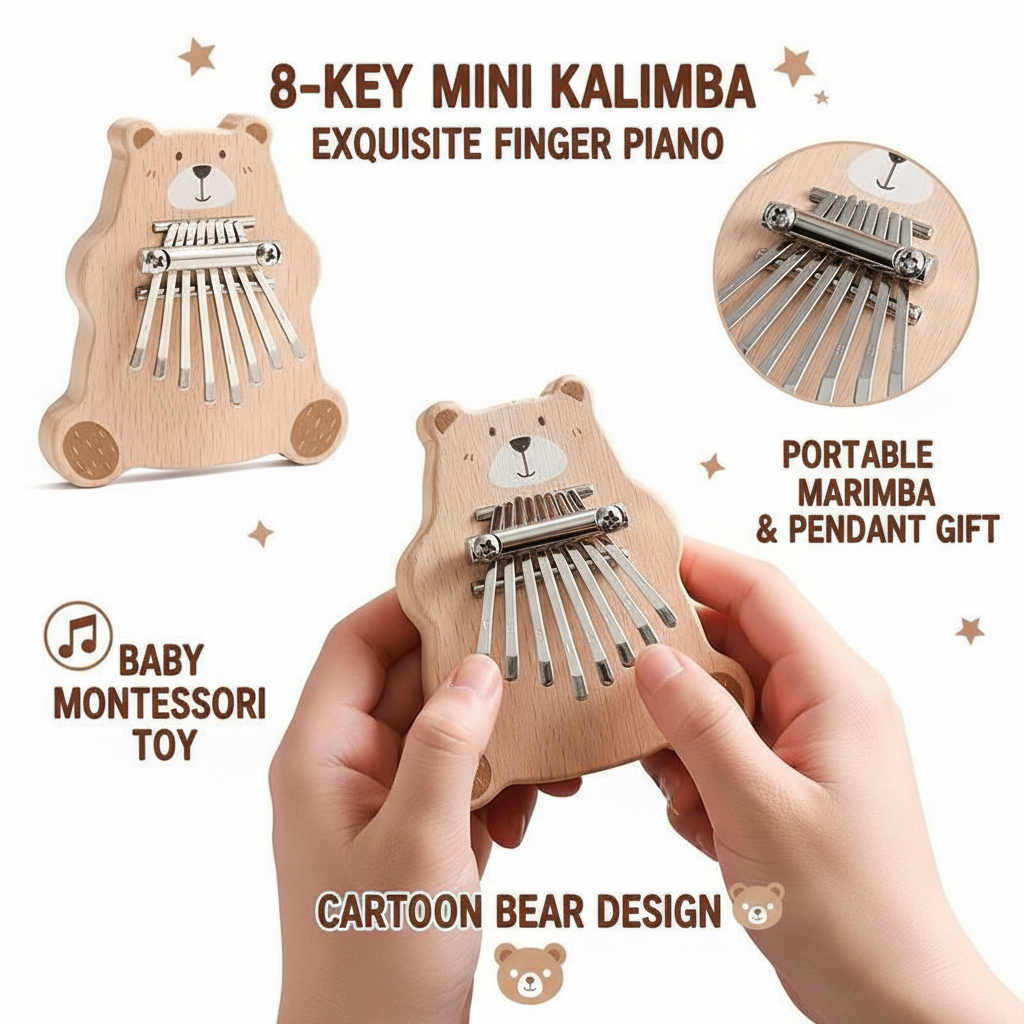 8 Key Mini Kalimba Portable Th - đánh giá và giá A Musical Instrument With Keys