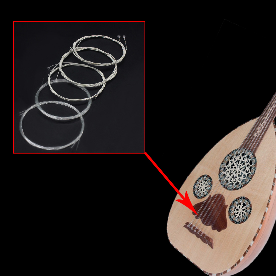 IRIN Oud Strings Turkey Oud Ar - đánh giá và giá Musical Instrument Lute
