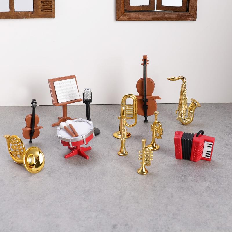1Set Home Decor Toy 1:12 Dollh - đánh giá và giá Musical Instrument Saxophone