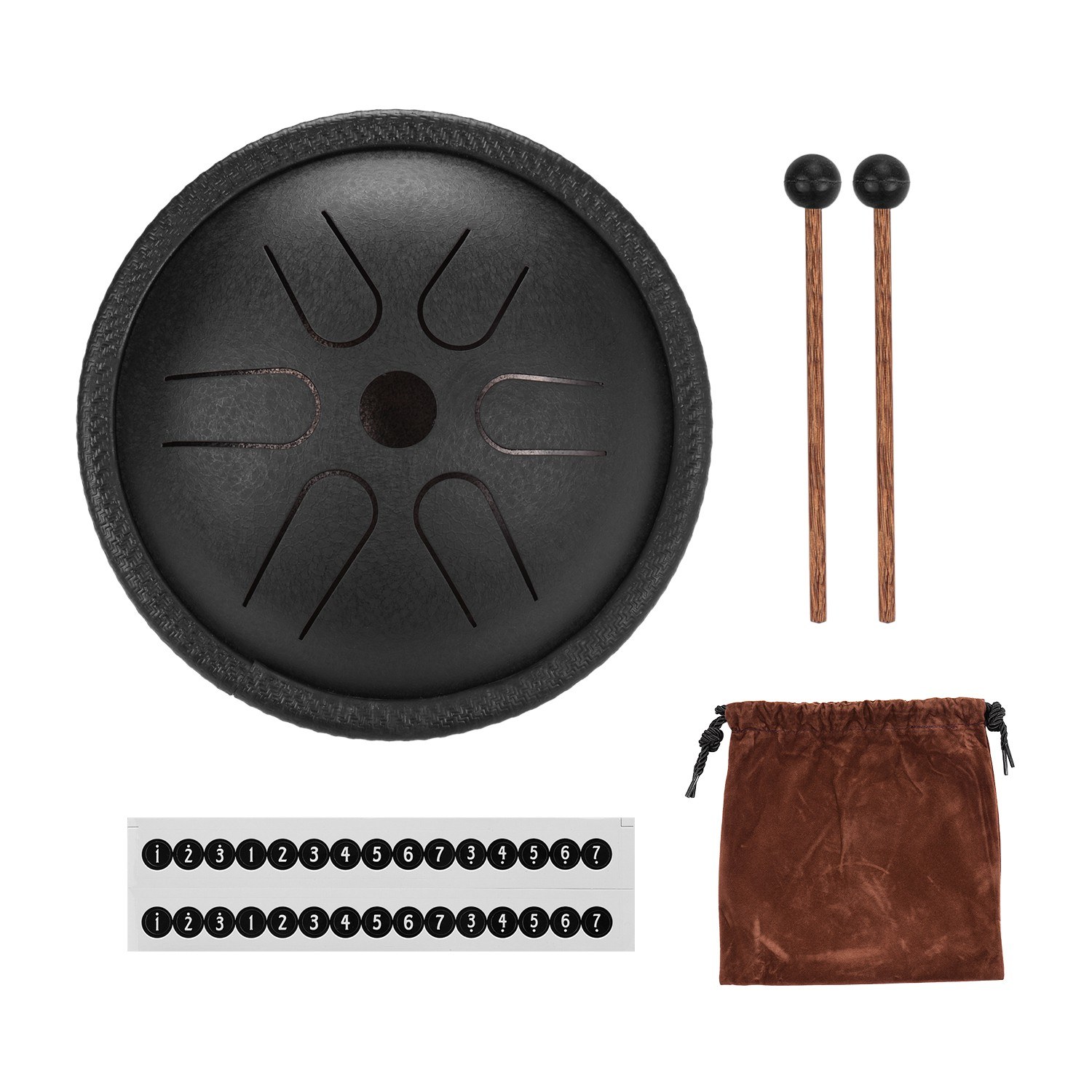 5.5 Inches Mini Steel Tongue D - đánh giá và giá Tongue Drum Steel