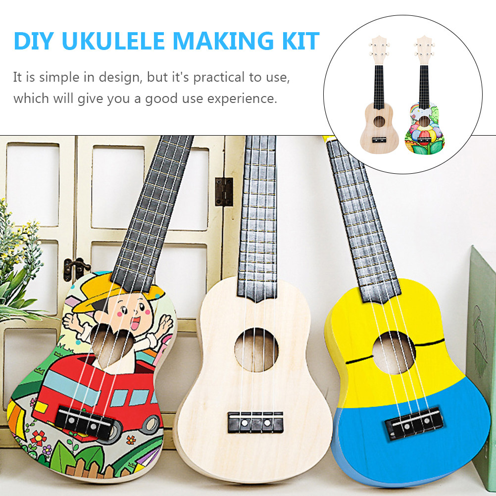 1Set DIY Ukulele Material Kit  - đánh giá và giá Musical Instrument Diy For Kids