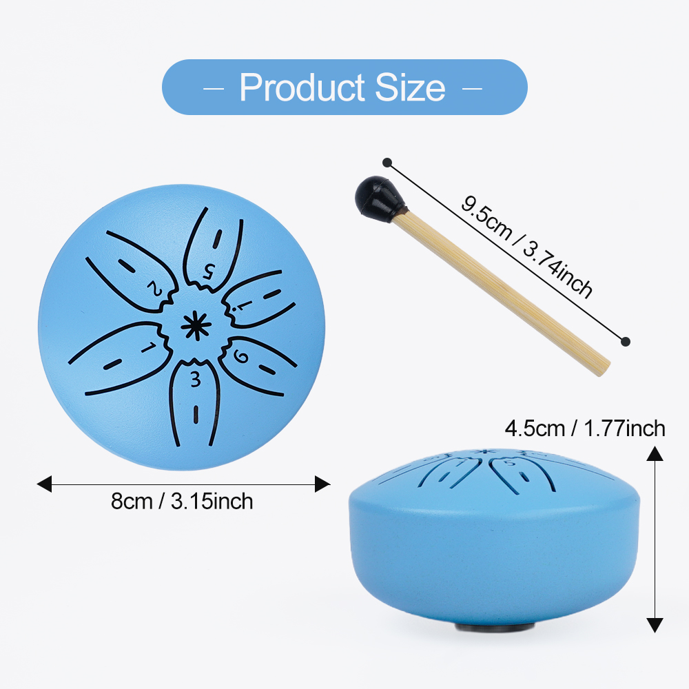 Portable Mini Steel Tongue Dru - đánh giá và giá Tongue Drum Steel
