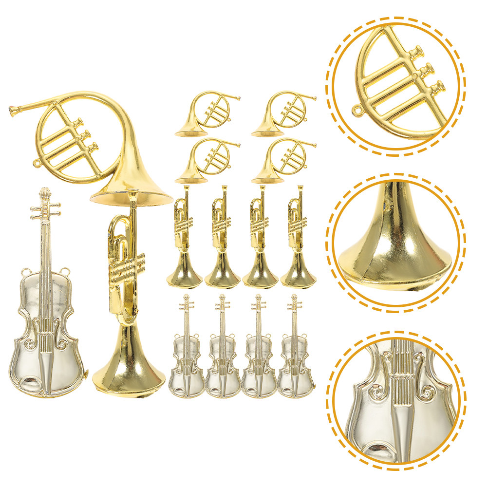 15Pcs Smooth Plastic Musical I - đánh giá và giá Musical Instrument Xmas Ornaments
