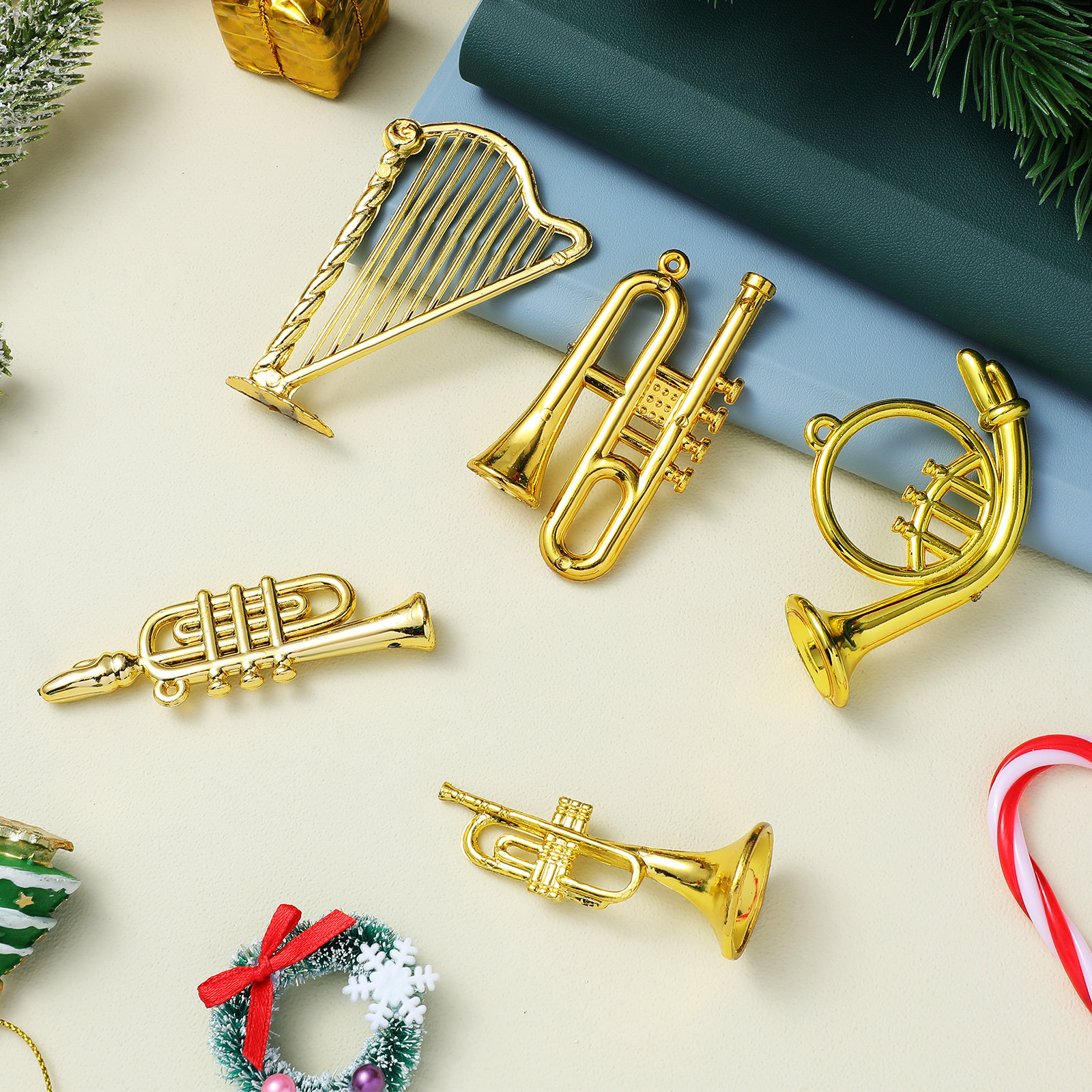 14Pcs Mini Acrylic Musical Ins - đánh giá và giá Musical Instrument Xmas Ornaments
