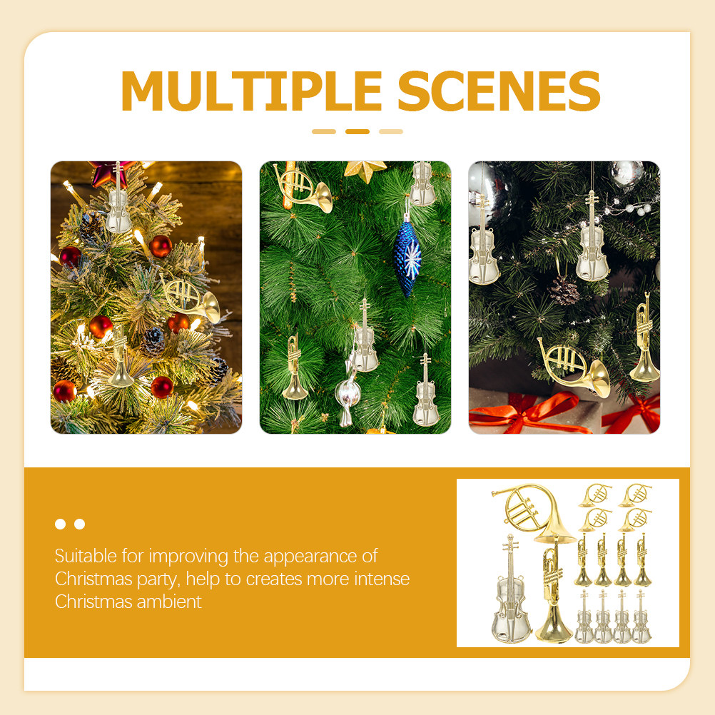 15Pcs Lightweight Plastic Musi - đánh giá và giá Musical Instrument Xmas Ornaments