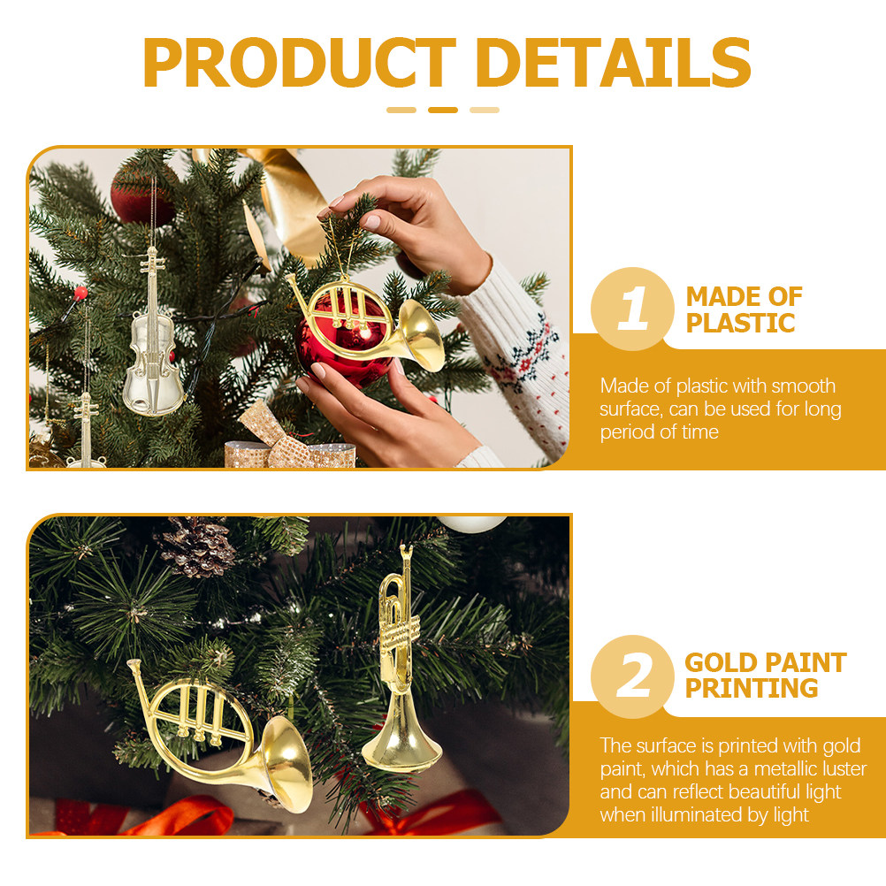 15Pcs Lightweight Plastic Musi - đánh giá và giá Musical Instrument Xmas Ornaments