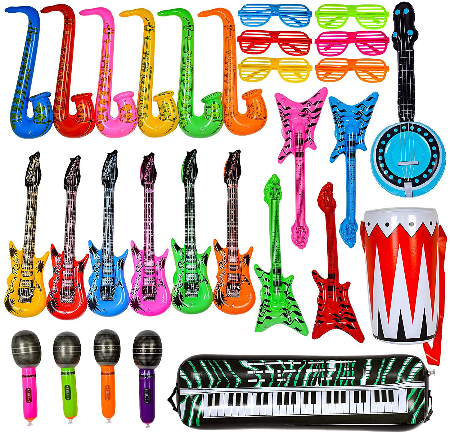 Inflatable Rock Star Toy Set I - đánh giá và giá Musical Instrument Saxophone