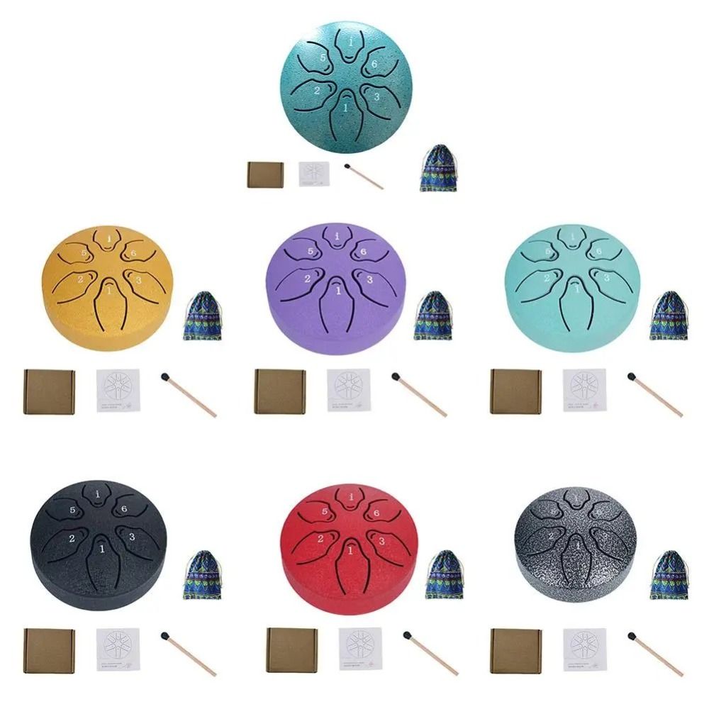 Percussion Instruments 6-Tone  - đánh giá và giá Tongue Drum Steel