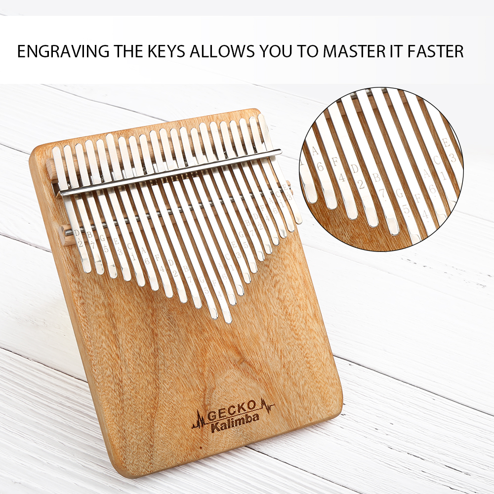 GECKO Kalimba 21-Key Camphor W - đánh giá và giá A Musical Instrument With Keys