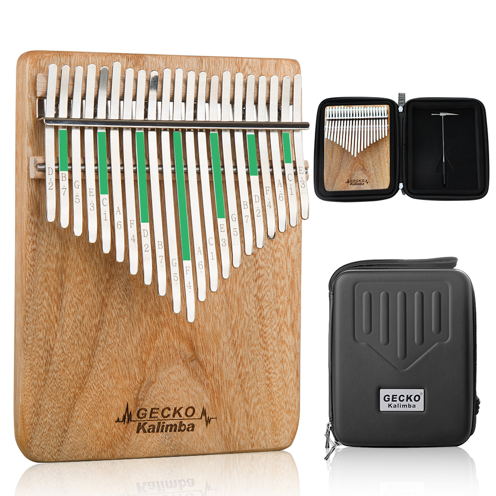 GECKO Kalimba 21-Key Camphor W - đánh giá và giá A Musical Instrument With Keys