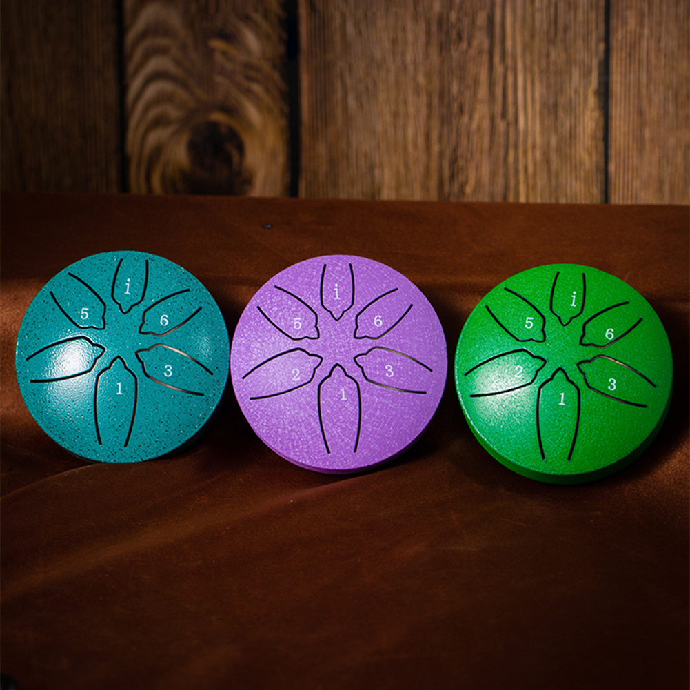 Mini Chakra Drum 3 Inches 6 No - đánh giá và giá Tongue Drum Steel