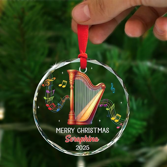 Harpist Musical Christmas Tree - đánh giá và giá Musical Instrument Xmas Ornaments