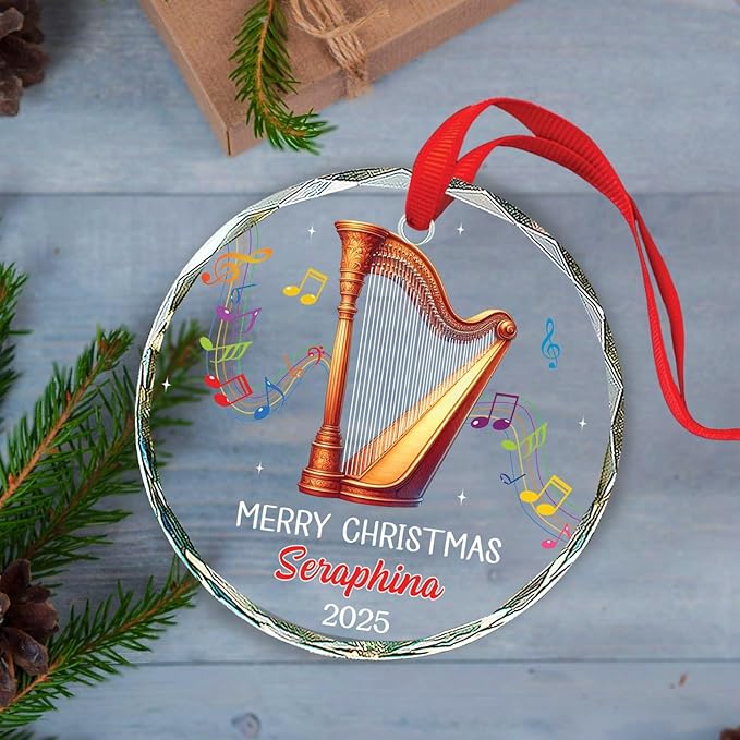 Harpist Musical Christmas Tree - đánh giá và giá Musical Instrument Xmas Ornaments