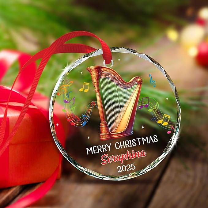 Harpist Musical Christmas Tree - đánh giá và giá Musical Instrument Xmas Ornaments