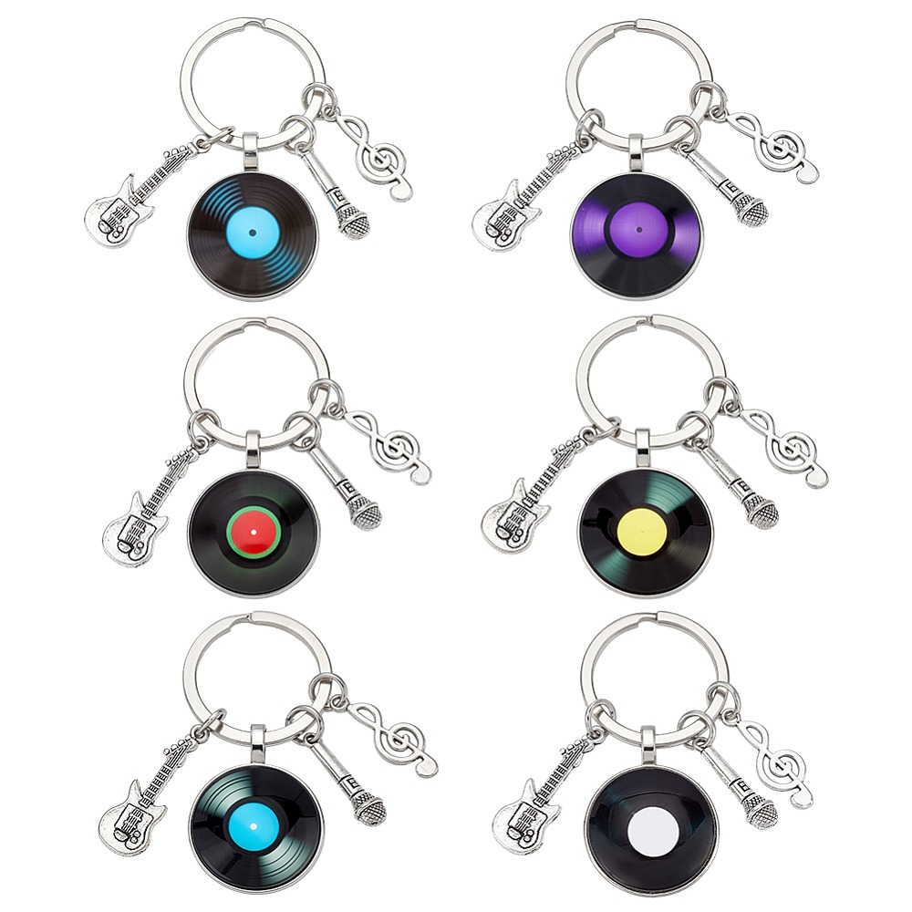 6Pcs 6 Colors Glass Pendant Ke - đánh giá và giá Musical Instrument Glass