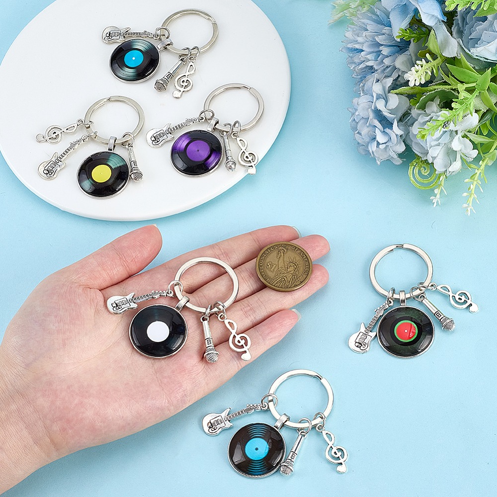 6Pcs 6 Colors Glass Pendant Ke - đánh giá và giá Musical Instrument Glass