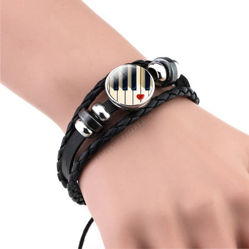 Music Notes Bracelet Vintage V - đánh giá và giá Musical Instrument Glass