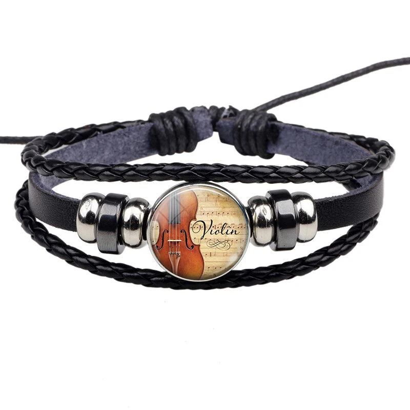 Music Notes Bracelet Vintage V - đánh giá và giá Musical Instrument Glass