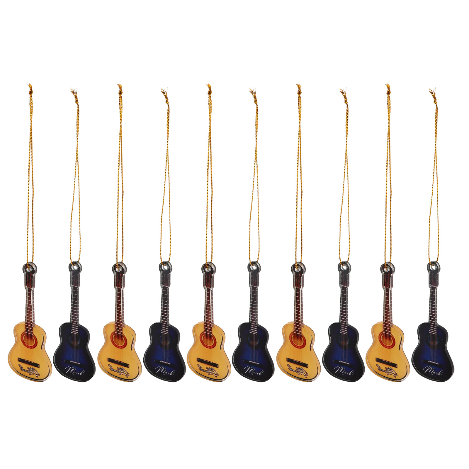10Pcs Miniature Guitar Xmas De - đánh giá và giá Musical Instrument Xmas Ornaments