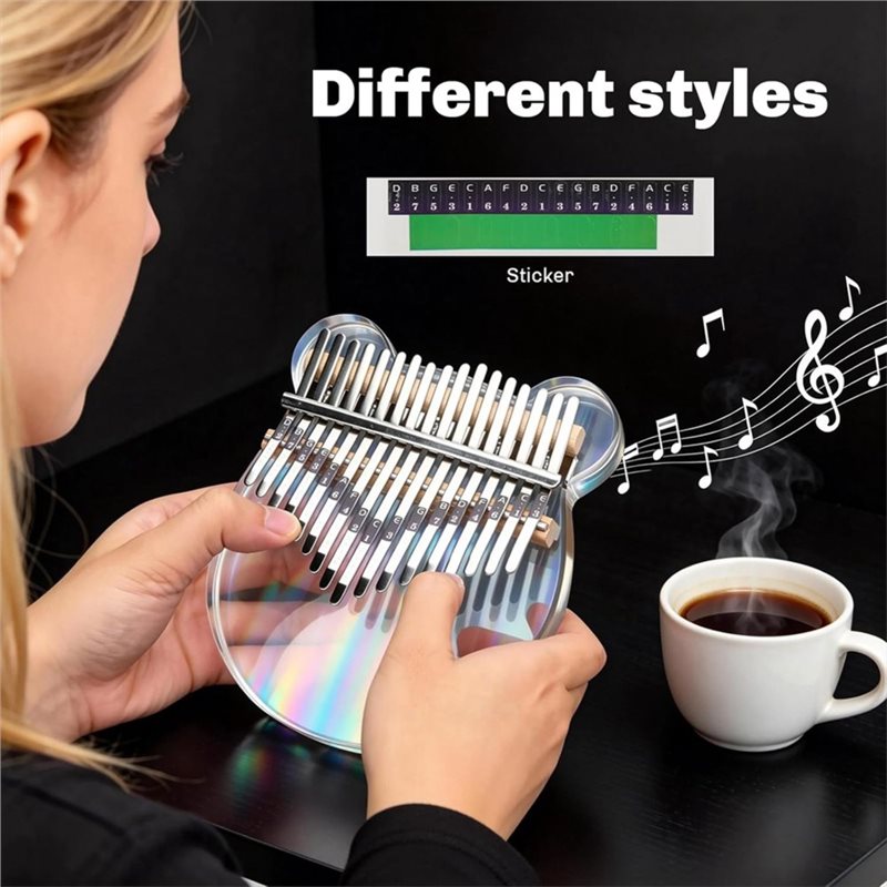 17 Key Clear Acrylic Kalimba T - đánh giá và giá A Musical Instrument With Keys