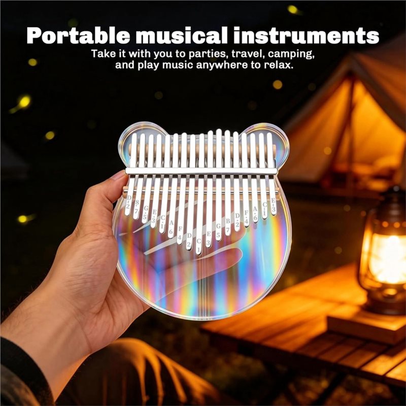 17 Key Clear Acrylic Kalimba T - đánh giá và giá A Musical Instrument With Keys