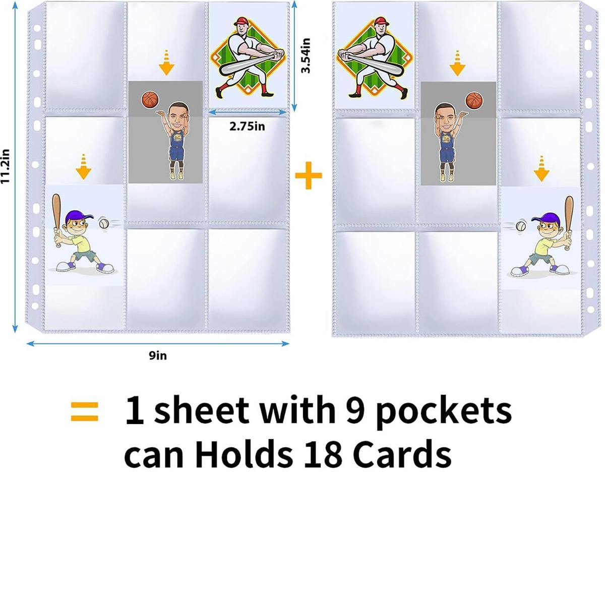 50 Pack 9 Pocket Card Sleeves  - đánh giá và giá Musical Instrument Cajon
