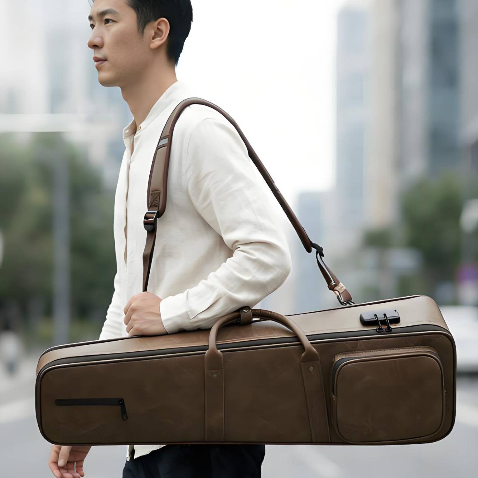 Erhu Case PU Leather Erhu Bag  - đánh giá và giá Erhu Violin Chinese