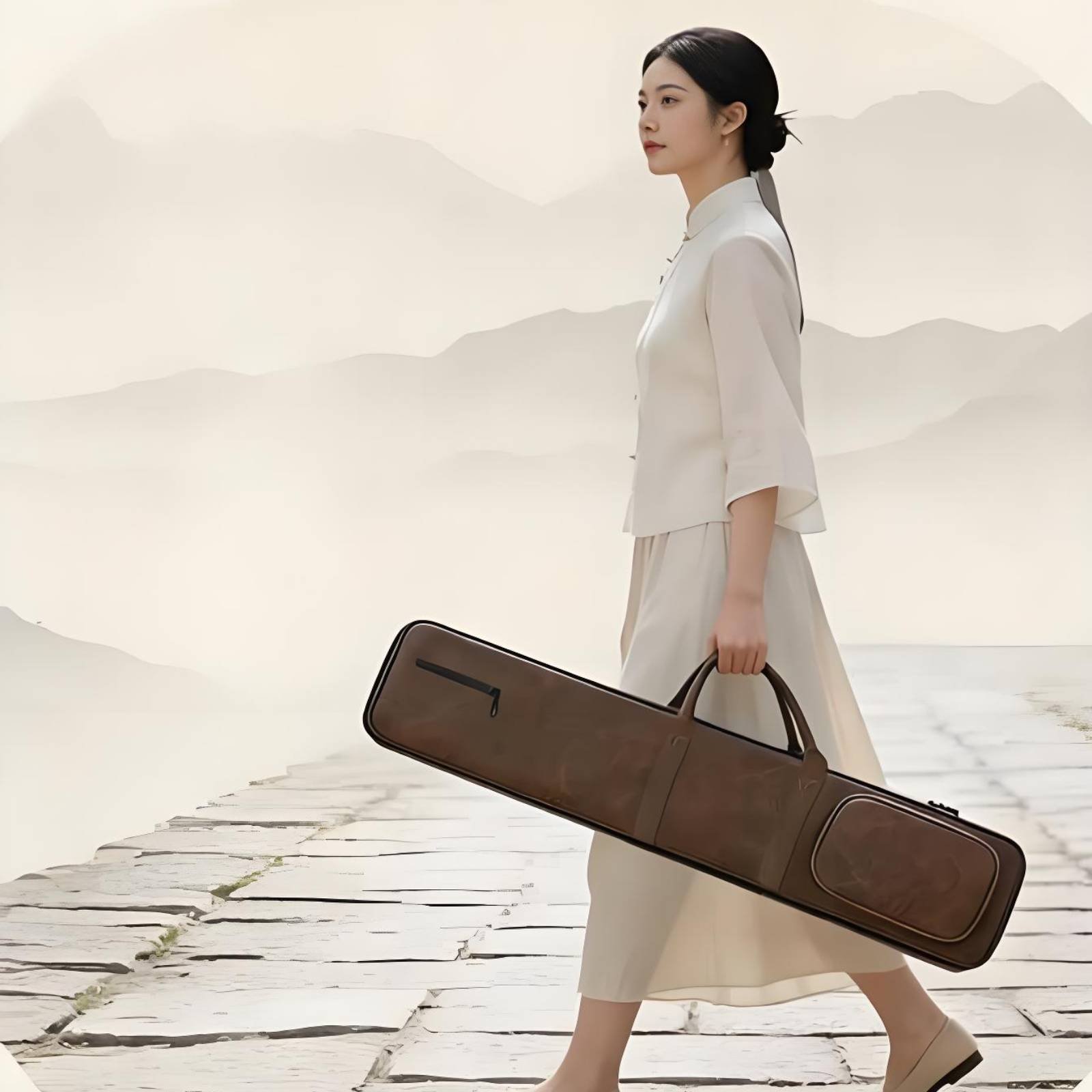Erhu Case PU Leather Erhu Bag  - đánh giá và giá Erhu Violin Chinese