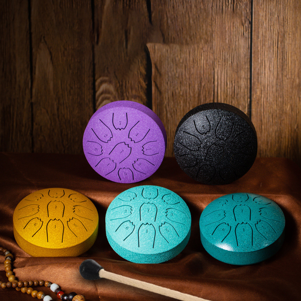 Rain Drum 4 Inch 9 Notes Water - đánh giá và giá Tongue Drum Steel