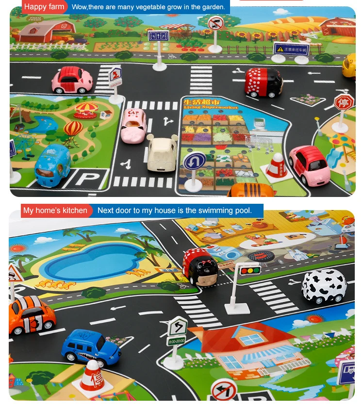 Baby Play Mat City Traffic Car - đánh giá và giá Musical Instrument Park